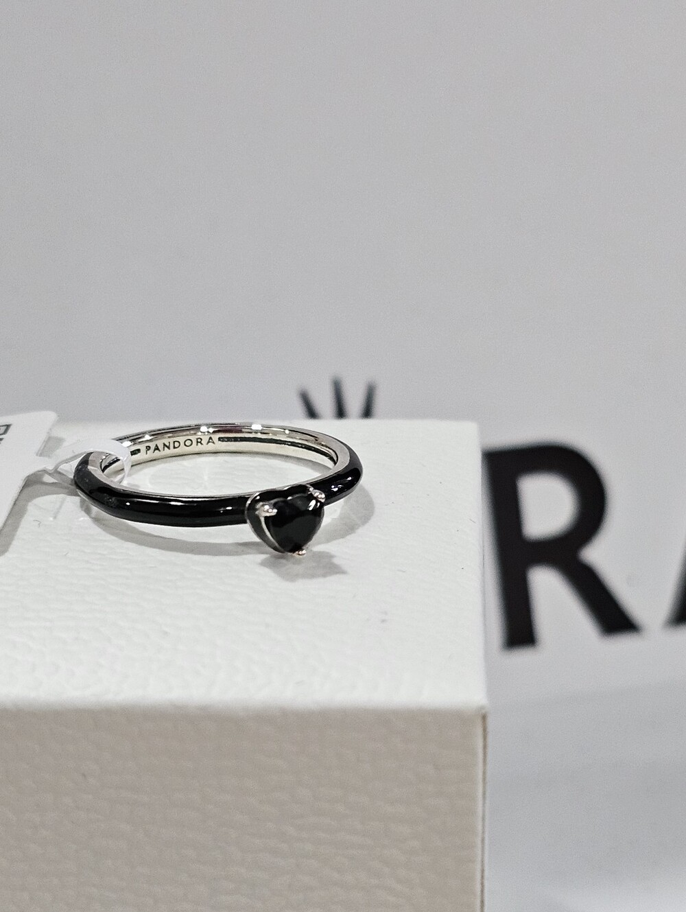 Pandora Black Chakra Heart Ring